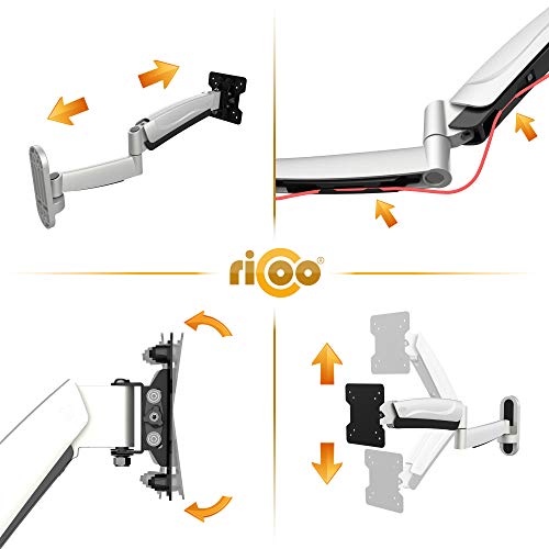 Ricoo S2711 Wandhalterung mit Gasdruckfedergelenk - 3