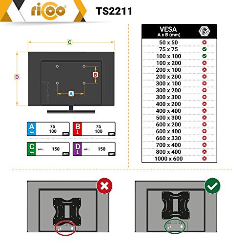 Ricoo TS2211 Tischhalterung - 5