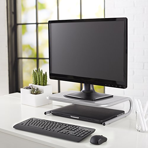 AmazonBasics Monitorständer, Metall silber - 7
