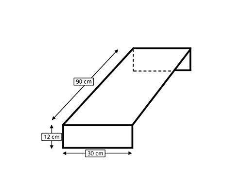 Design Monitor Bildschirm Ständer Schreibtischregal Standfuß Hochglanz Schwarz B / H / T 90 x 12 x 30 cm - 3