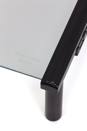 Kit Fernsehtisch, Laptop, PC Monitor Tisch Ständer mit USB Anschlüssen – Schwarz - 3