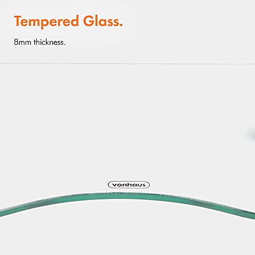 VonHaus Gebogener Ständer aus Glas (farblos) - 3