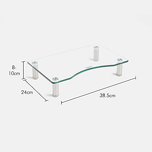 VonHaus Gebogener Ständer aus Glas (farblos) - 6