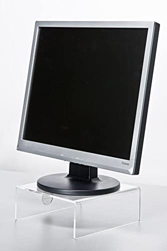Ergotrading E5 +8 Monitorerhöhung, Acrylglas, 23 x 8 x 20 cm klar - 3