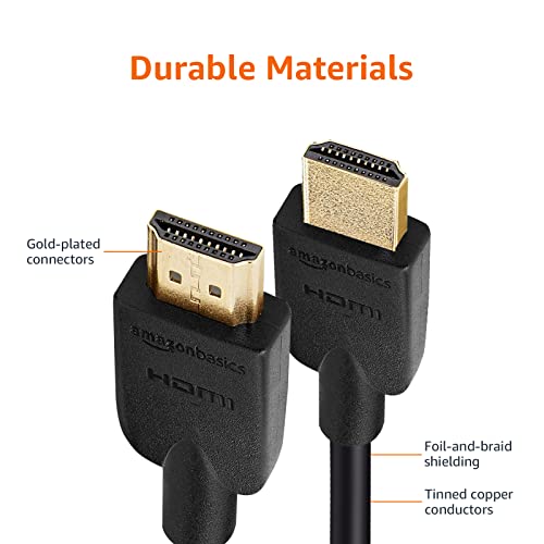 AmazonBasics Hochgeschwindigkeits-HDMI-Kabel 2.0, Ethernet, 3D, 4K-Videowiedergabe und ARC, 3 m - 8