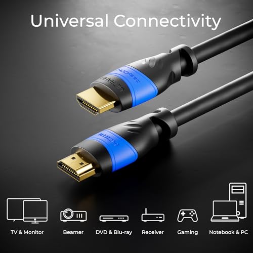 deleyCON 2m HDMI Kabel   HDMI 2.0 / 1.4a kompatibel   High Speed mit Ethernet (Neuster Standard)   ARC   3D   4K Ultra HD (1080p/2160p) - 7