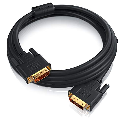 CSL – 1,5m High Speed DVI zu DVI Kabel | Dual Link 24+1 | vergoldete Kontakte | Auflösungen bis 2560×1600 | 2x Ferritkern | verzinnte OFC Kupferleiter - 6