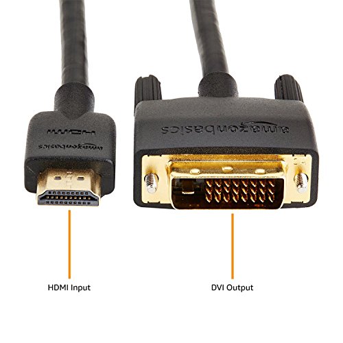 AmazonBasics Adapterkabel HDMI auf DVI – 3,04 meter - 2